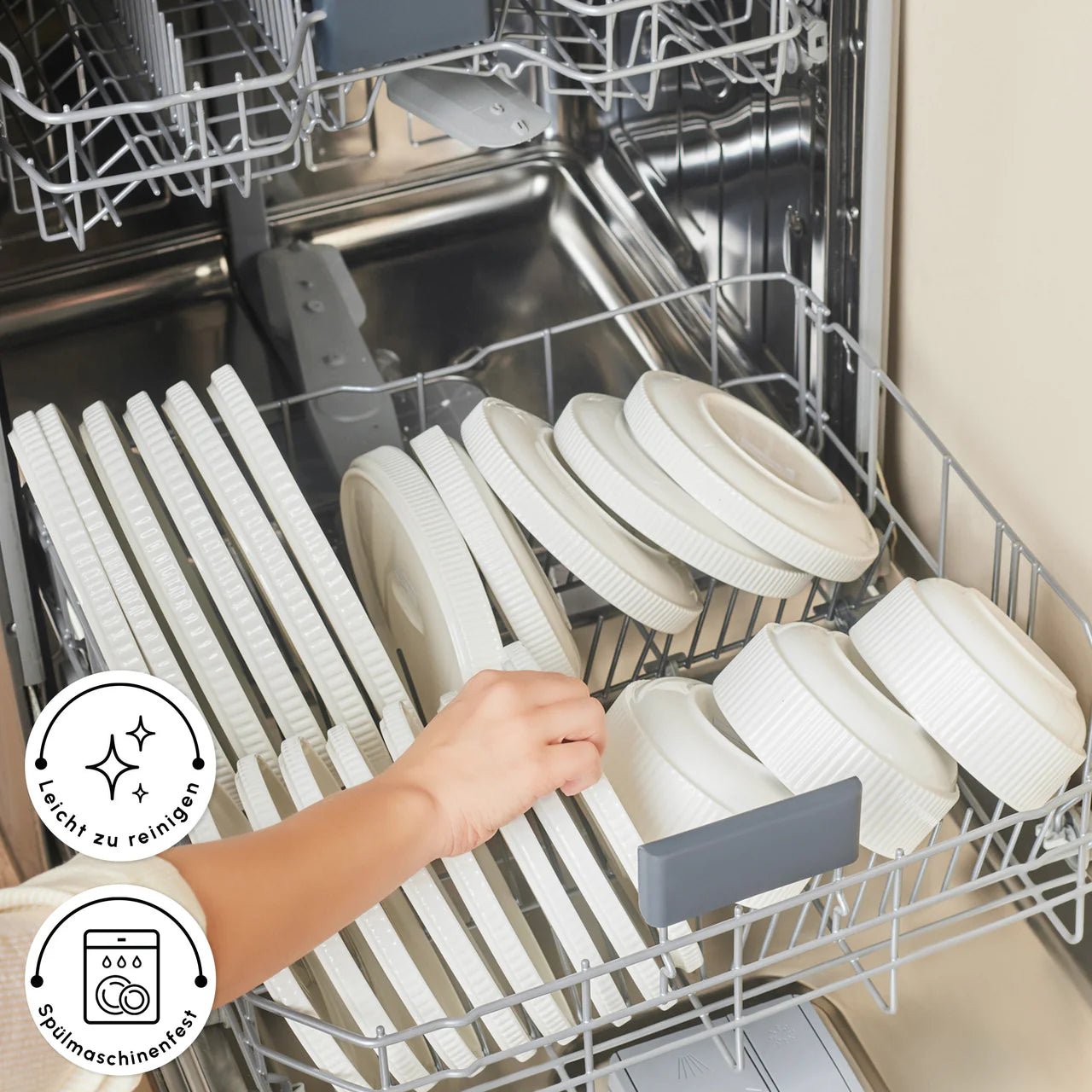 Karaca Forever Bone Pablito 53 Piece Dinner Set for 12 People – White