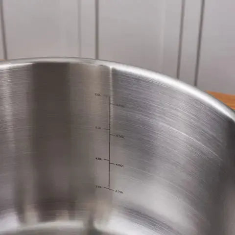 Karaca Elite 28 cm Stainless Steel Pot – 9.5 L, Induction Compatible