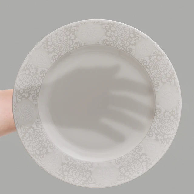 Karaca Forever Bone China New Olio 12 Kişilik 53 Parça Yemek Takımı – Beyaz