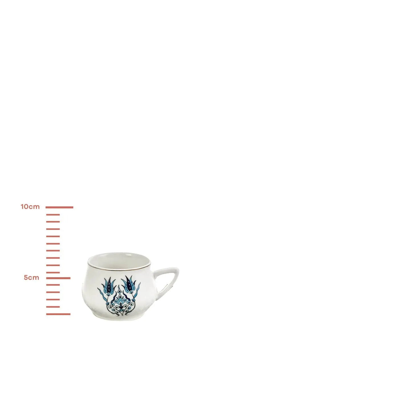 Karaca İznik New Form 6 Person Coffee Cup Set 100 ml