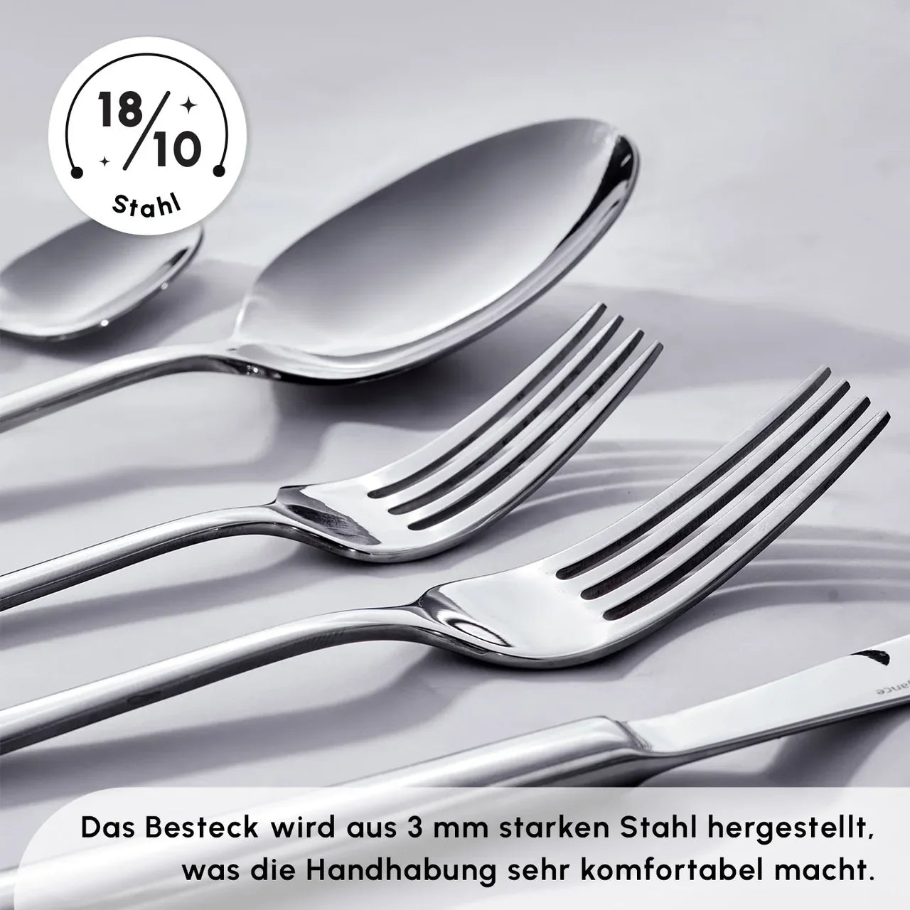 Karaca Tivoli Elegance 12 Person 60 Piece Fork Spoon Knife Set