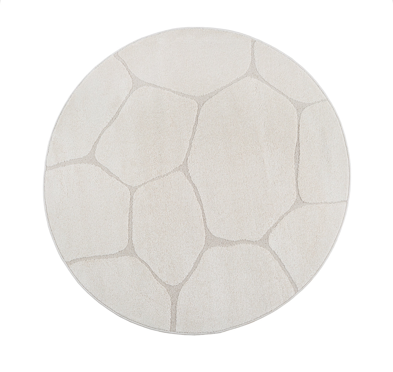 Merinos Elio 1984 Crem Halı – Japandi Tarzı, Modern Desen, Yumuşak Dokulu Makine Halısı