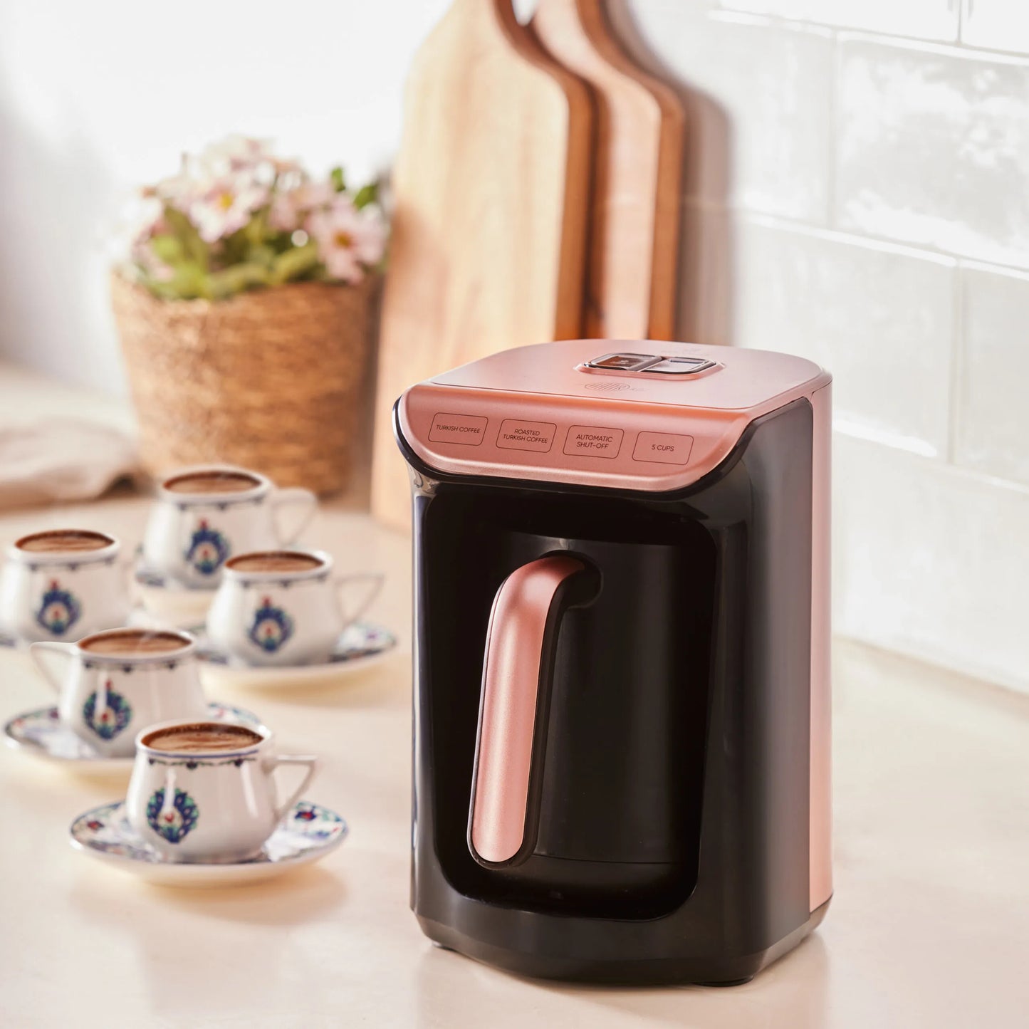 Karaca Hatır Köz Türk Kahve Makinesi Rosegold – Köz Tadında Bol Köpüklü Türk Kahvesi Deneyimi