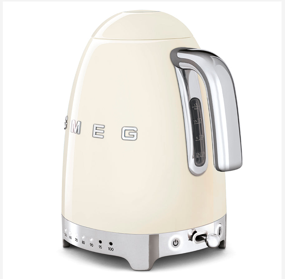 SMEG KLF04CREU 1.7L Su Isıtıcısı – Ayarlanabilir Sıcaklık, Krem