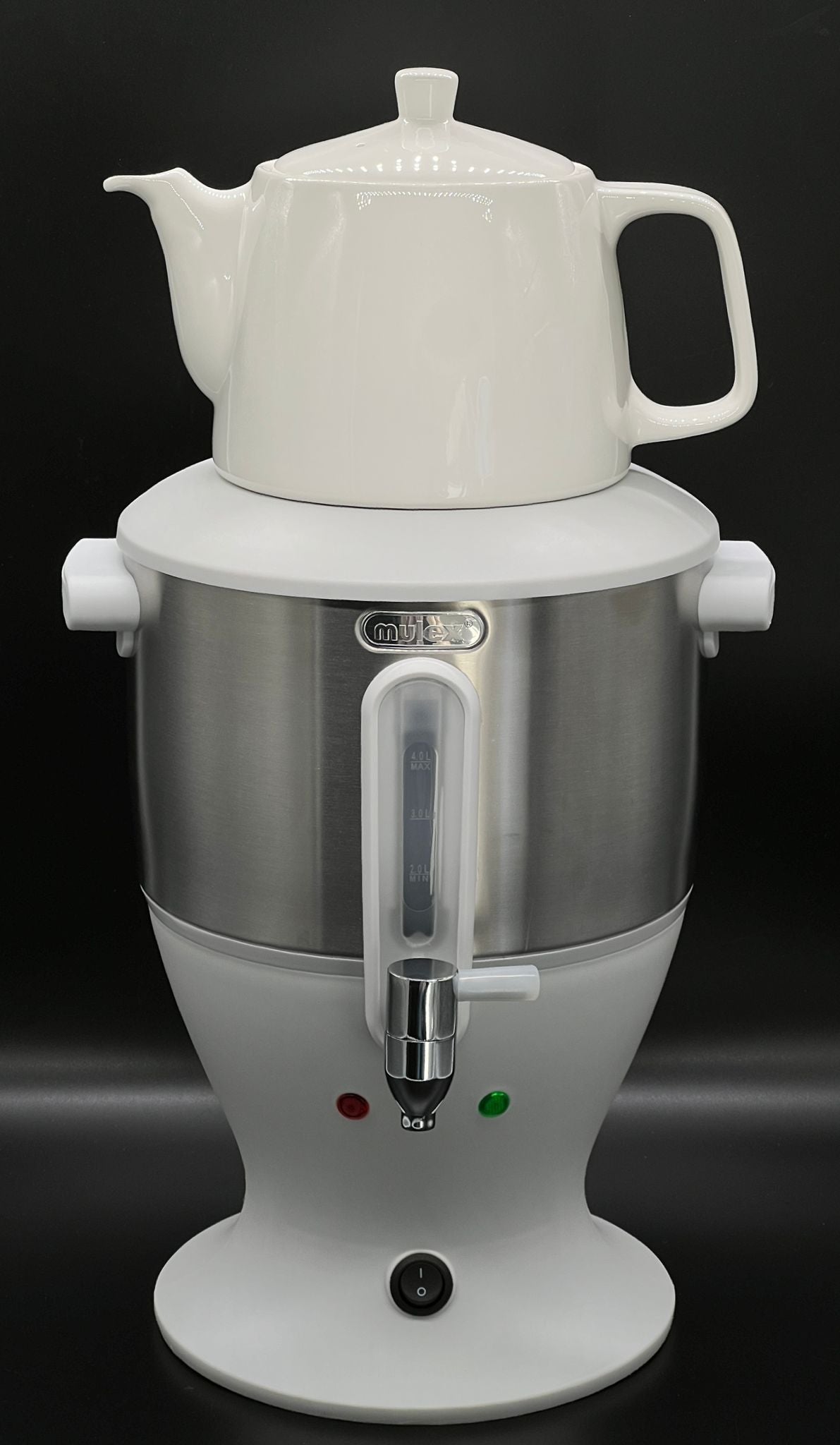 Mulex Elektrikli Semaver – 2’si 1 Arada Su Isıtıcı & Çay Makinesi, Siyah ve Krem Renk Seçenekleri