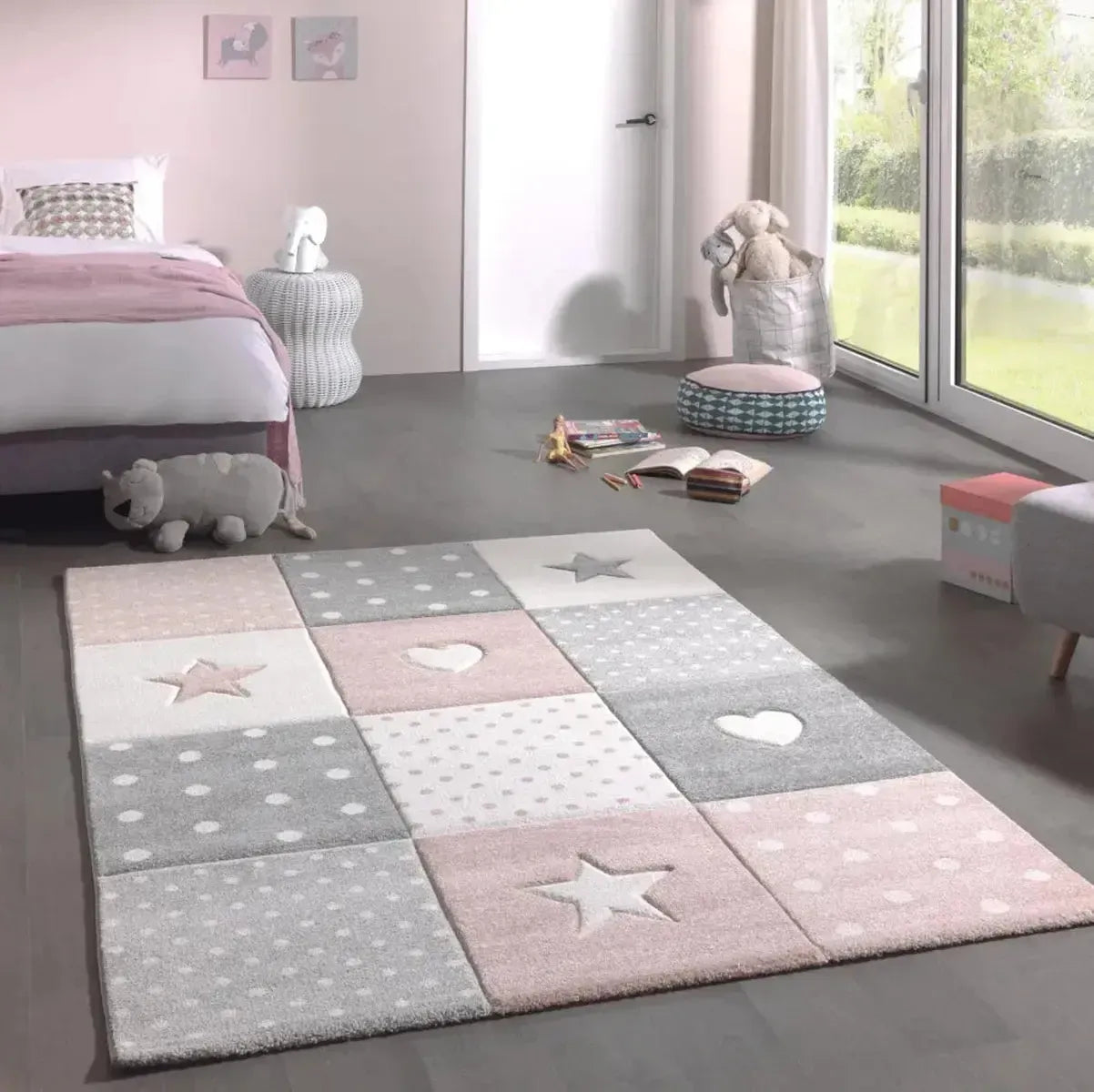 Merinos Pastel Kids Çocuk Halısı 20339 255 Pink – 120×170 cm-Zemin kaplama-Prenseshome Leyweg-Prenseshome Leyweg