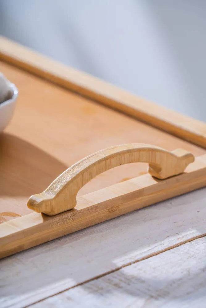 Acar Bambu Kulplu Sunum Tepsi 38,5 cm-mutfak urunleri-Prenseshome Leyweg-Prenseshome Leyweg