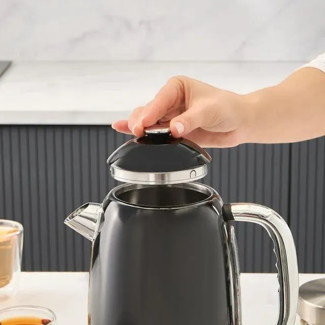 Homend Vintage Heatrow 1627H Su Isıtıcısı – 2200W, Paslanmaz Çelik, 1.8 Lt, Siyah-Elektronik ürün-Prenseshome Leyweg-Prenseshome Leyweg