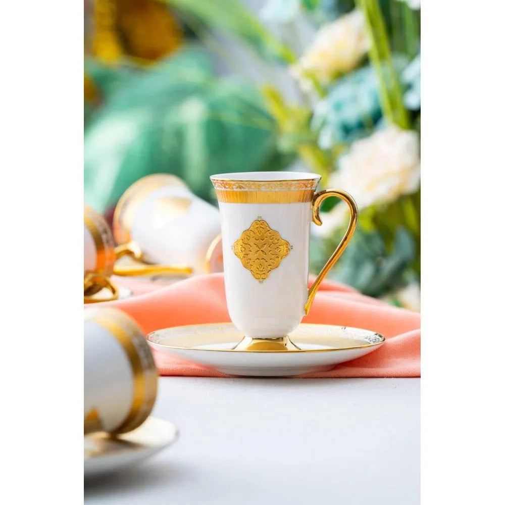 Acar Beckett 6 Kişilik Kahve Fincanı Takımı - 90 cc-Prenseshome Leyweg-Prenseshome Leyweg