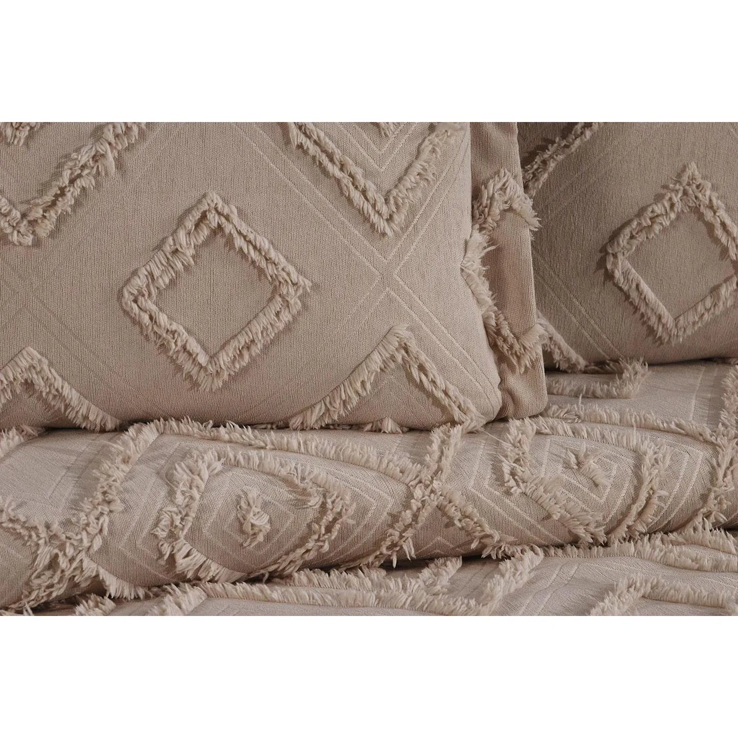 İpekçe Kamelya 3 Parça Pike Takımı – Krem, Taş, Bej, Antrasit Renk Seçenekli-Yatak Odasi-Prenseshome Leyweg-Prenseshome Leyweg