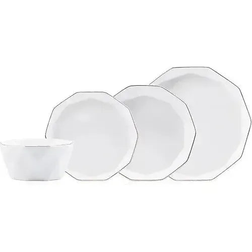 Acar Bianco Perla Diamond Collection 6 Kişilik 24 Parça Porselen Yemek Takımı-Sofra ürünleri-Prenseshome Leyweg-Prenseshome Leyweg