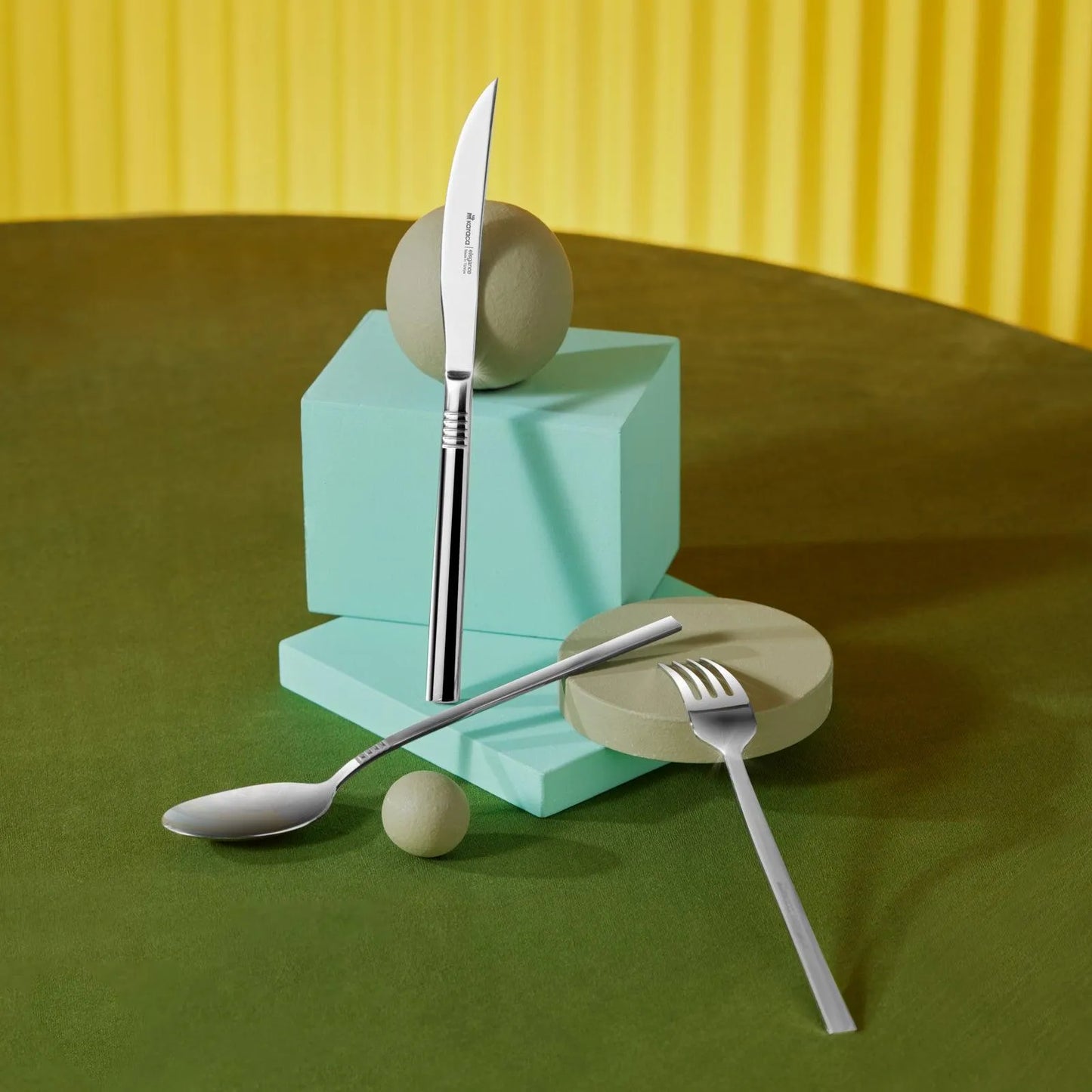 Karaca 316 Elegance Nil Platin 12 Kişilik 84 Parça Çatal Kaşık Bıçak Takımı-Sofra ürünleri-Prenseshome Leyweg-Prenseshome Leyweg