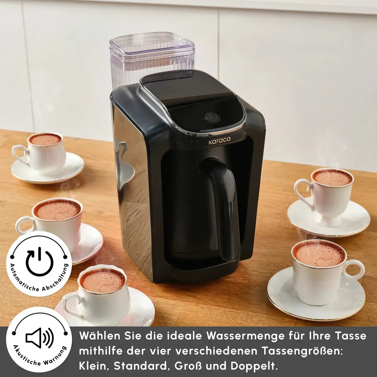 Karaca Hatır Siyah Su Hazneli Akıllı Türk Kahve Makinesi-Elektronik ürün-Prenseshome Leyweg-Prenseshome Leyweg