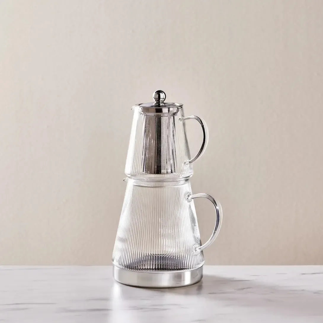 Karaca Keops XL Borosilikat Cam Çaydanlık – Isıya Dayanıklı, Şeffaf, Büyük Hacimli Tasarım-Cam urunler-PRENSESHOME LEYWEG-Prenseshome Leyweg