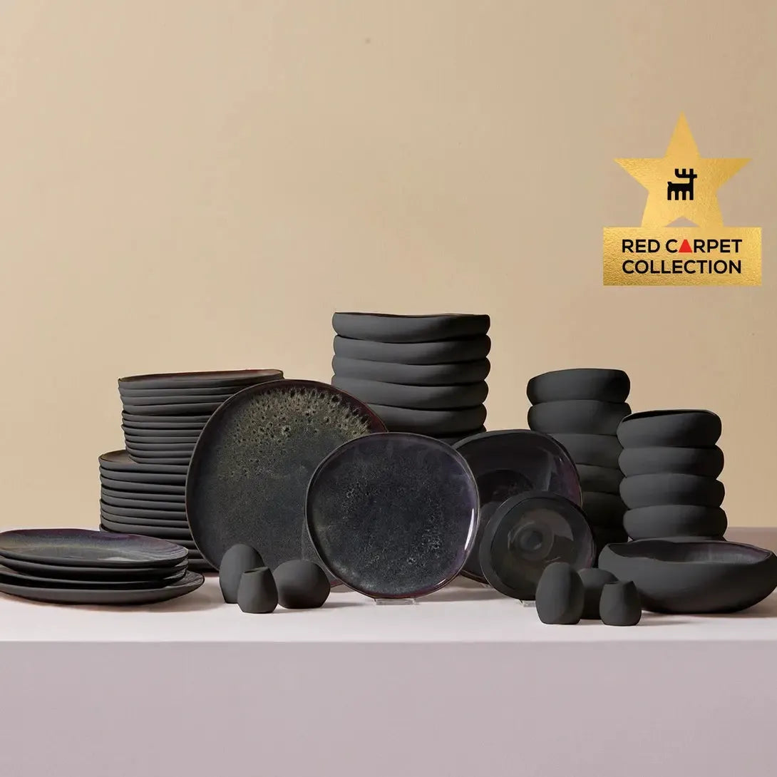 Karaca Earth Collection Galactic Black 59 Parça 12 Kişilik Yemek Takımı-Yemek Takimi-Prenseshome Leyweg-Prenseshome Leyweg