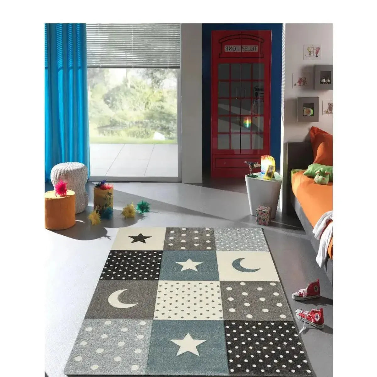 Merinos Pastel Kids Çocuk Halısı 20340 293 Mavi 120-170 cm-Zemin kaplama-Prenseshome Leyweg-120*170 cm-Prenseshome Leyweg