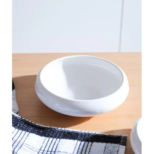 Acar Bianco Perla Porselen Yuvarlak Kase – 18*6 cm-Prenseshome Leyweg-Prenseshome Leyweg