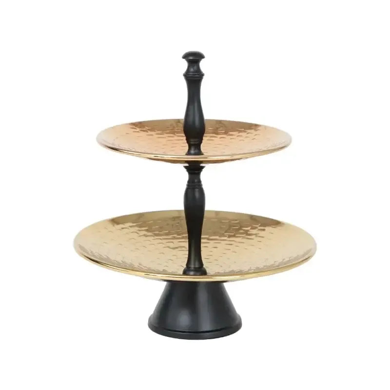 Karaca Home Moroccan 2 Katlı Servislik – Gümüş Renk, Alüminyum, Otantik Sunum Standı-Sunum malzemeleri-PRENSESHOME LEYWEG-Prenseshome Leyweg