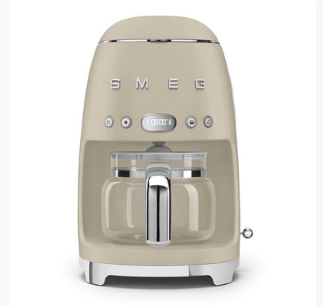 SMEG Ontbijtset Mat Crème 3-delig – Koffiezetapparaat, Waterkoker & Broodrooster