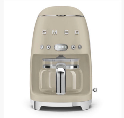 SMEG Ontbijtset Mat Crème 3-delig – Koffiezetapparaat, Waterkoker & Broodrooster