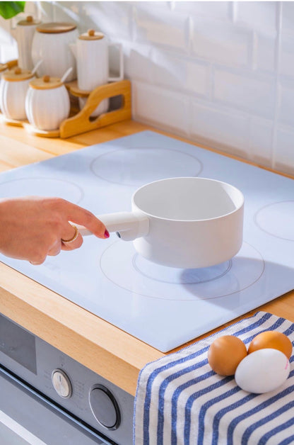 Acar Ultimate Pro Sauspannetje 14 cm Keramische Coating Anti-aanbak Mini Pan Crème