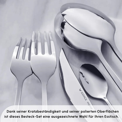 Karaca Tivoli Elegance 12 Person 60 Piece Fork Spoon Knife Set