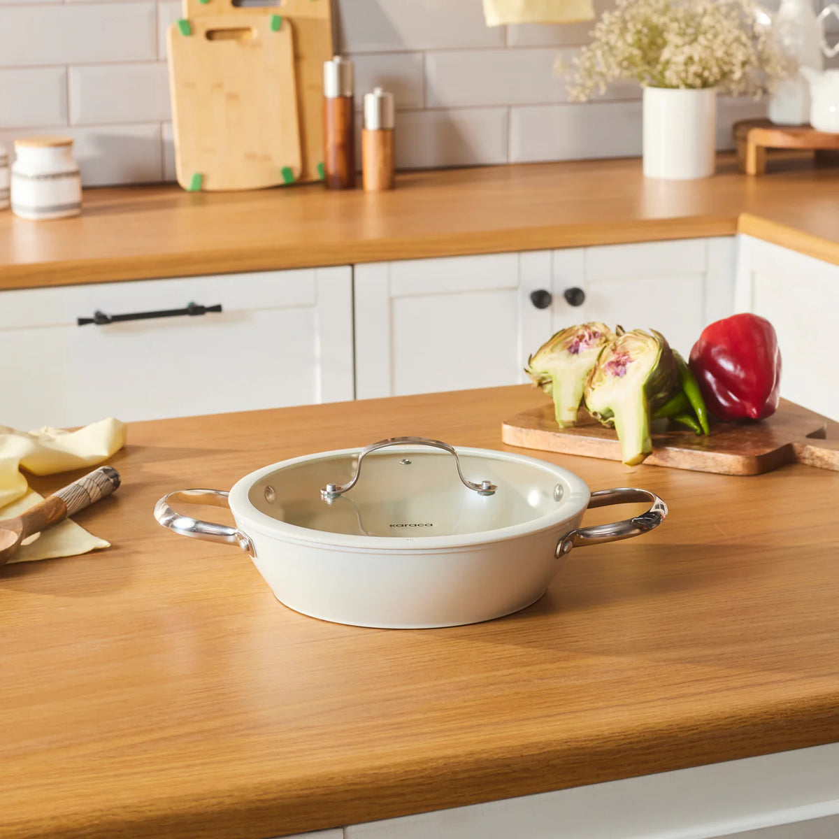 Karaca Swiss Crystal 30 cm Lage Karnıyarık Pan – 1 Kopen 1 Gratis Actie