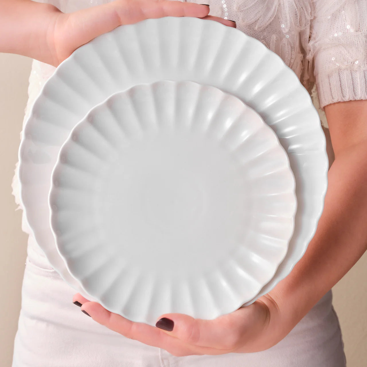 Karaca Stream Bone Umbrella 53-delig 12-persoons servies Wit