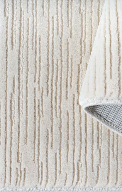 Merinos Sign 1984 Crem Halı – 480.000 İlmekli, Soft Dokulu, Modern Krem Makine Halısı