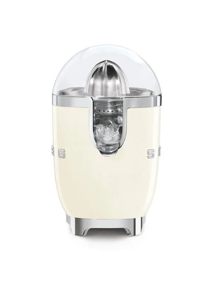 SMEG CJF11CREU Elektrische citruspers met crèmekleurige afwerking – Tritan Renew, roestvrijstalen kegel, anti-druppelsysteem