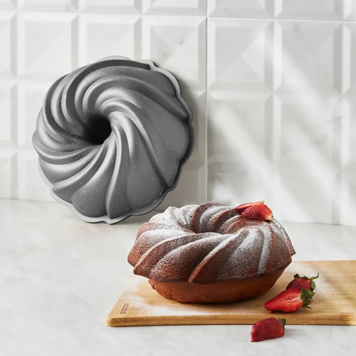 Karaca Cake Pro Pare Gietijzeren Bakvorm 24 cm – Antraciet Anti-aanbaklaag Bakvorm