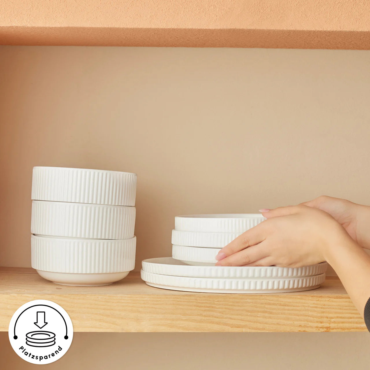 Karaca Forever Bone Pablito 53 Piece Dinner Set for 12 People – White