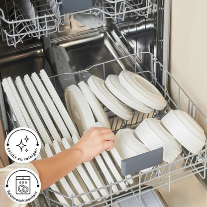 Karaca Forever Bone Pablito 53 Piece Dinner Set for 12 People – White