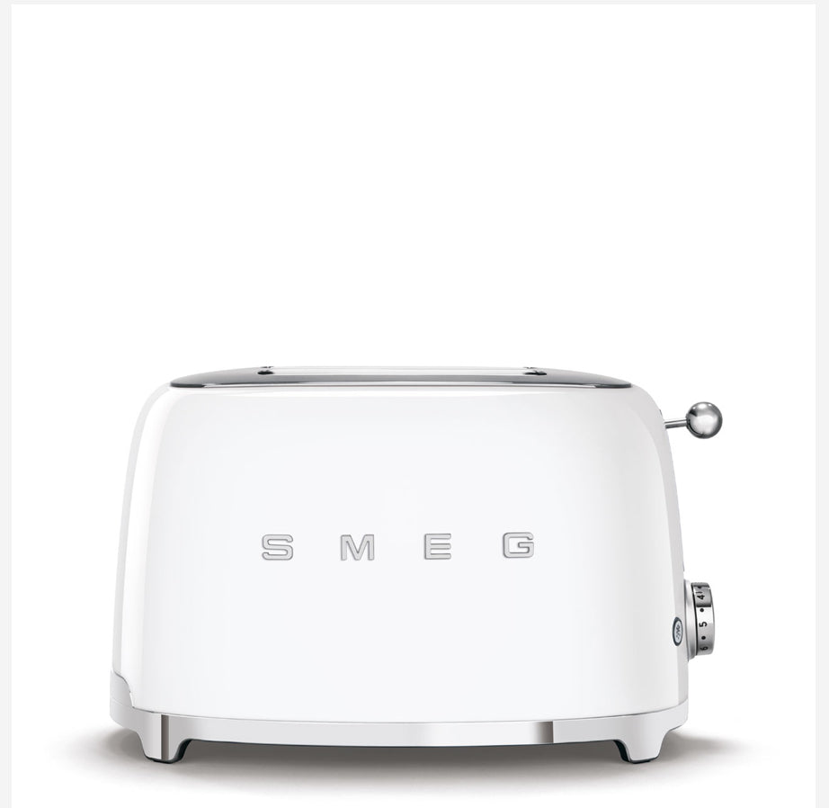 SMEG TSF01WHEU Witte Broodrooster – 2 Sneden, Retro 50's Stijl, 950W