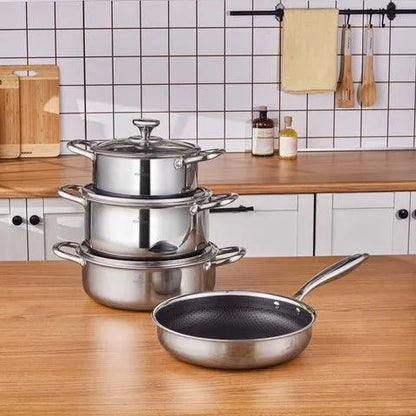 Karaca Guardian 3 Layer 7 Piece Stainless Steel Induction Cookware set