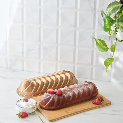 Karaca Cake Pro Vera Gietijzeren Bakvorm Goud 35 cm – Stijlvolle en Duurzame Bakvorm