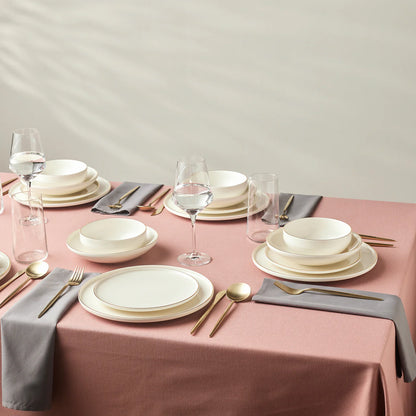 Karaca Stream Bone Meridian 24 Piece Dinner Set for 6 People – Gold