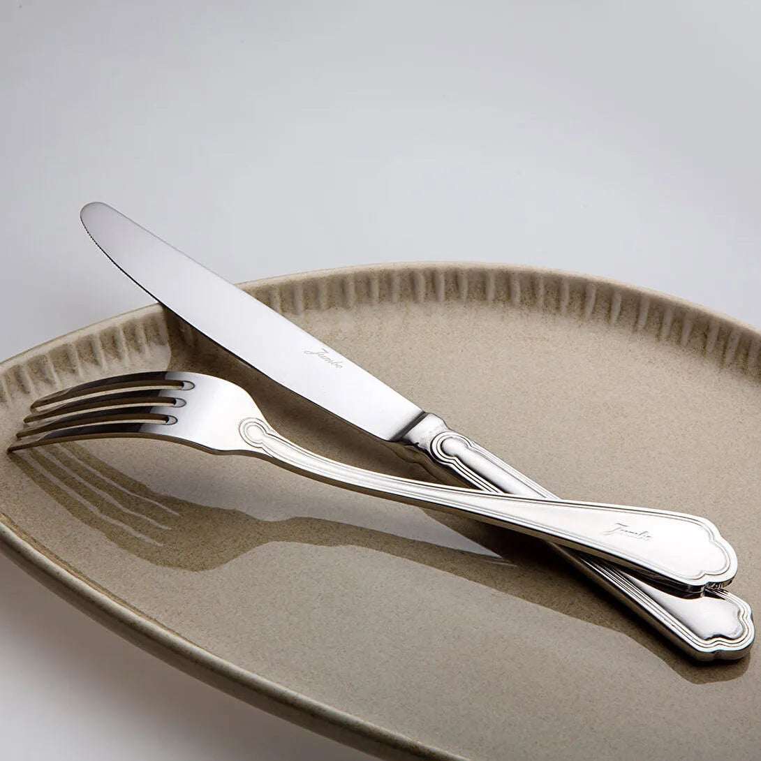 Jumbo 1400 84 Parça 12 Kişilik Paslanmaz Çelik Çatal Kaşık Bıçak Seti