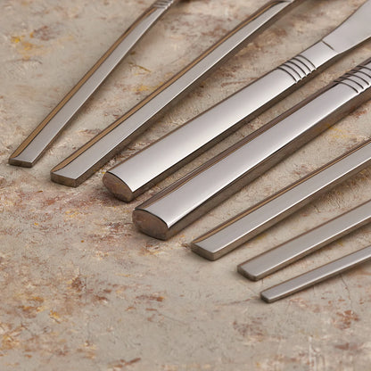 Karaca Nil 91 Stuks 18/10 Roestvrijstalen Vork Lepel Mes Set – Met Serviesset