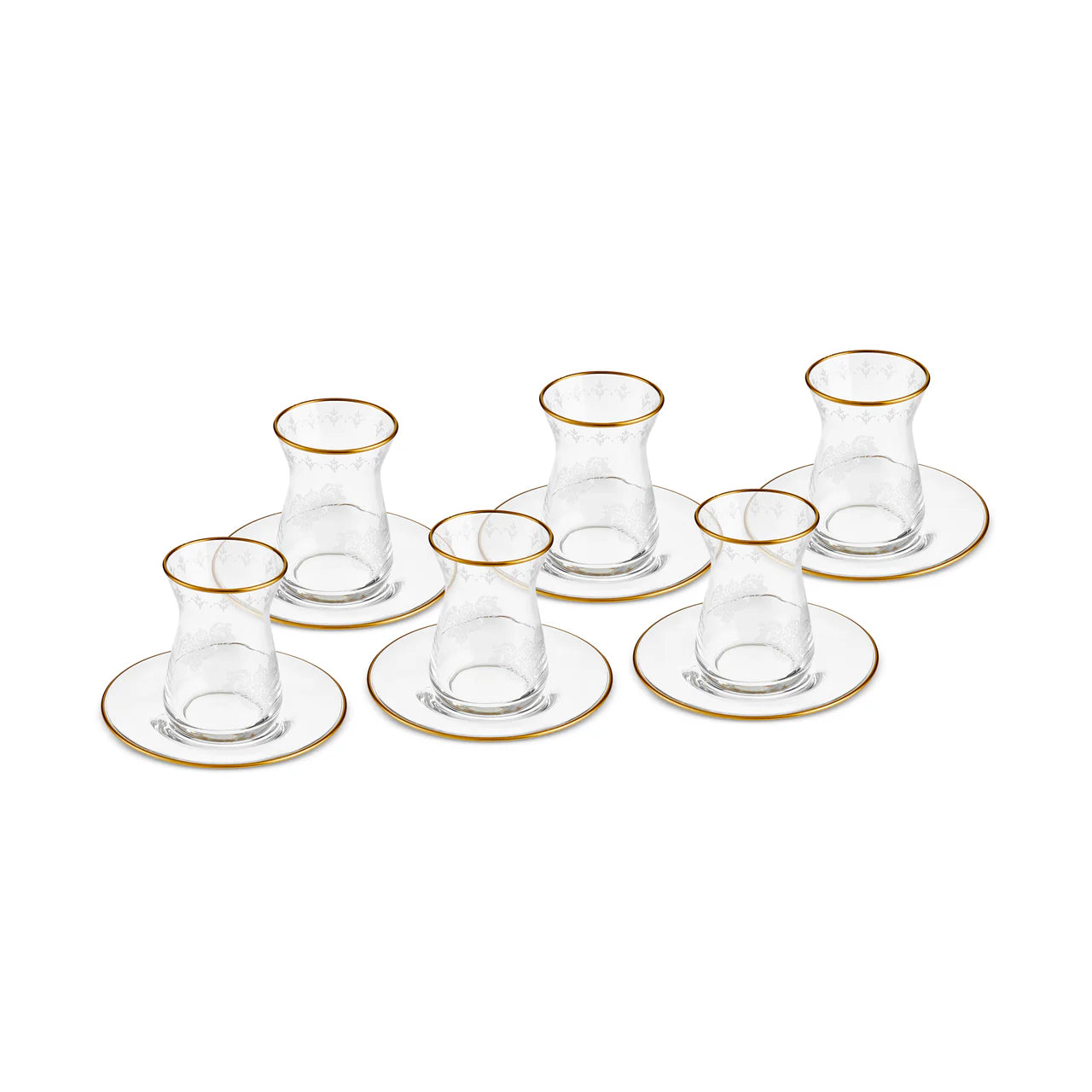 Karaca Gent 12 Piece Tea Set for 6 People – Gold