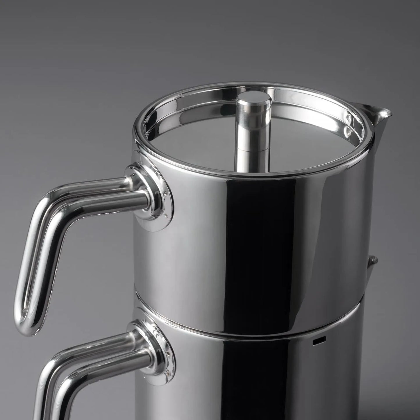 Jumbo Metalix Full Metal Çaydanlık – 304 Paslanmaz Çelik, 1.1 L Demlik – 1.5 L Suluk