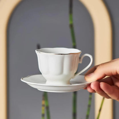 Karaca Bell 6 Person Coffee Cup Set, 90 ml, Porcelain