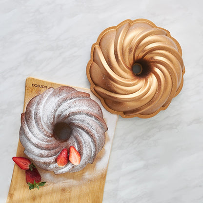Karaca Cake Pro Pare Döküm Kek Kalıbı Gold 24 cm – Şık Kek ve Tatlı Kalıbı