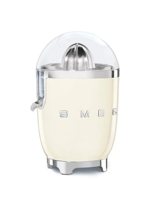 SMEG CJF11CREU Elektrische citruspers met crèmekleurige afwerking – Tritan Renew, roestvrijstalen kegel, anti-druppelsysteem