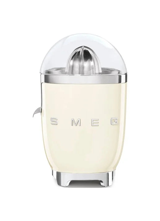 SMEG CJF11CREU Elektrische citruspers met crèmekleurige afwerking – Tritan Renew, roestvrijstalen kegel, anti-druppelsysteem