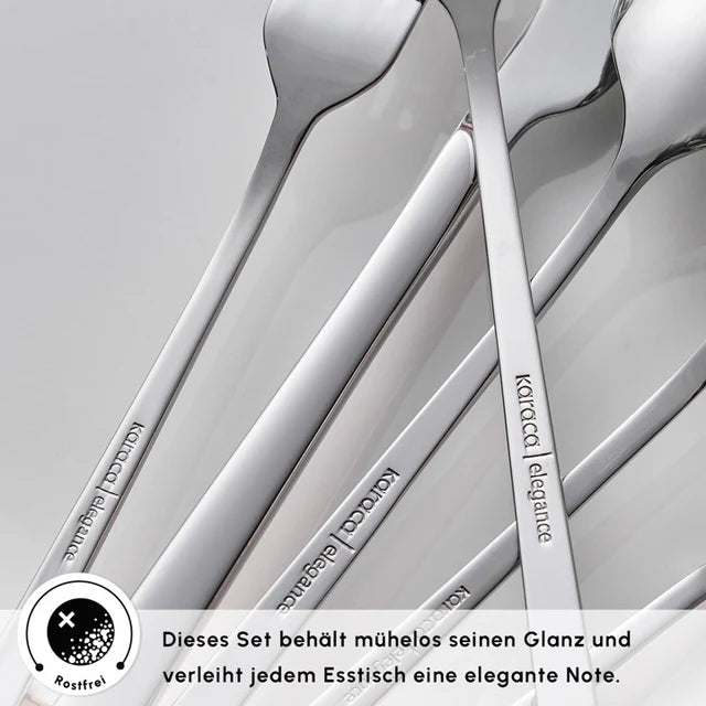 Karaca Serenity Elegance 12 Kişilik 84 Parça Paslanmaz Çelik Çatal Bıçak Seti