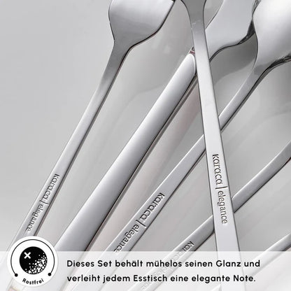Karaca Serenity Elegance 12 Kişilik 84 Parça Paslanmaz Çelik Çatal Bıçak Seti