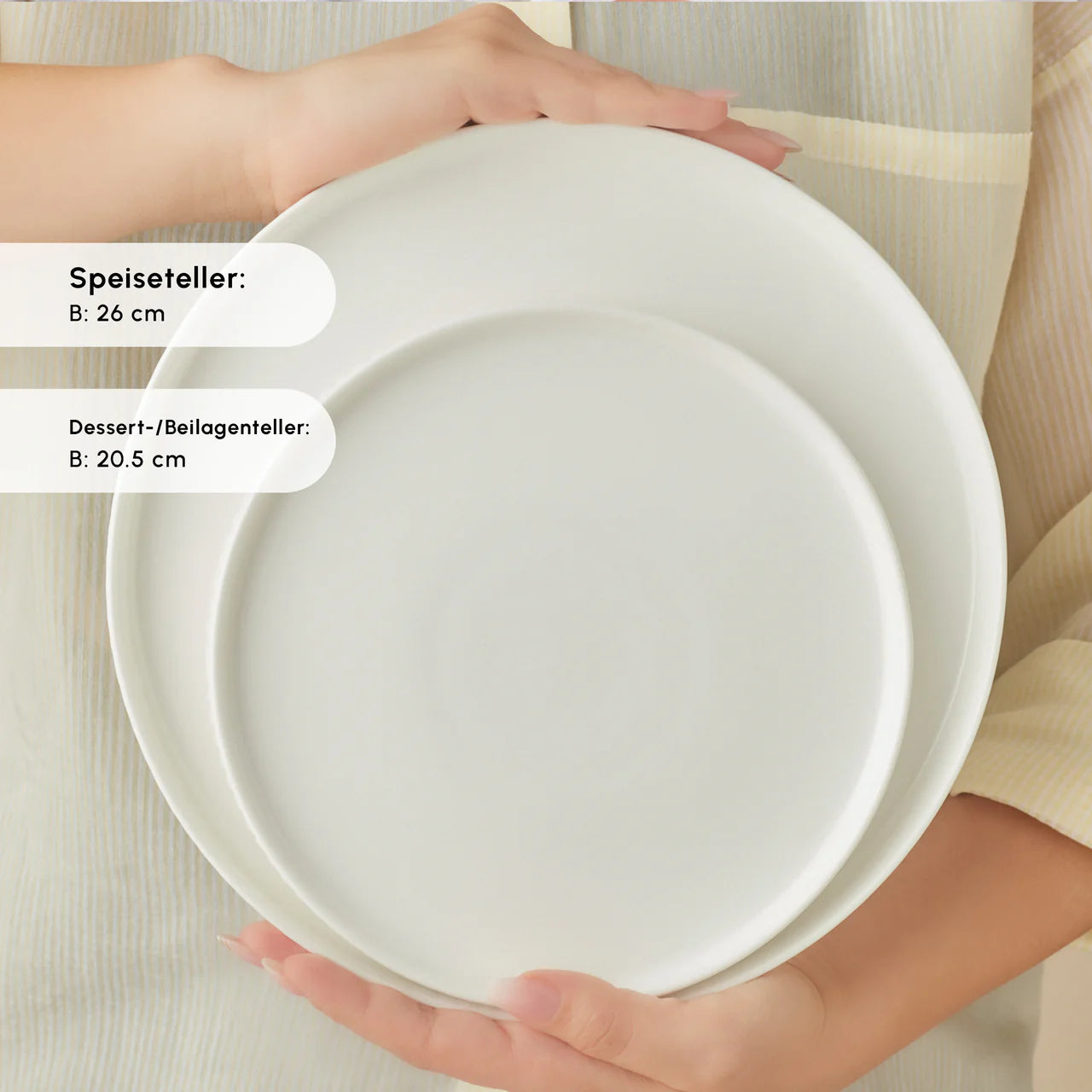 Karaca Forever Bone Pablito 53 Piece Dinner Set for 12 People – White