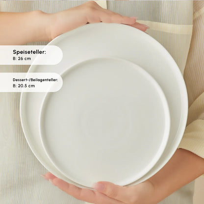 Karaca Forever Bone Pablito 53 Piece Dinner Set for 12 People – White