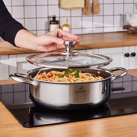 Karaca Guardian 3 Layer 7 Piece Stainless Steel Induction Cookware set